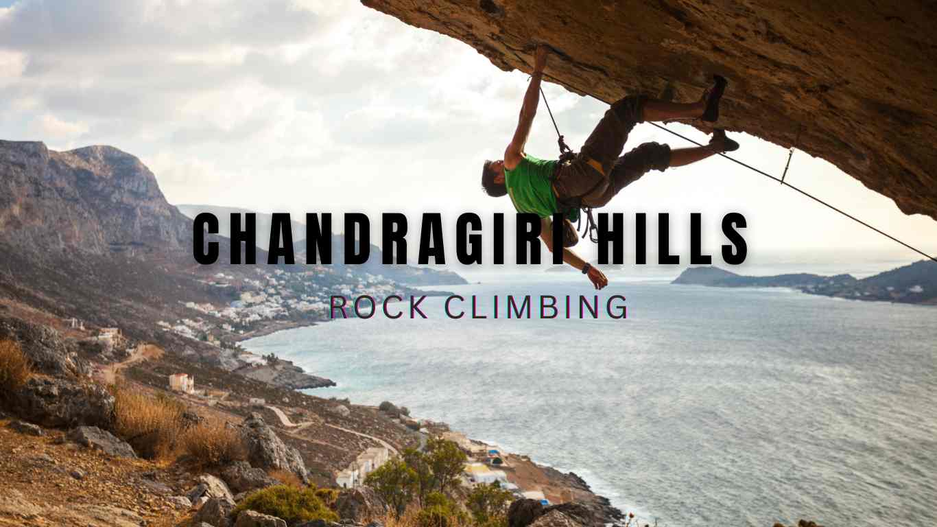 Rock climbing in Chandragiri Hills